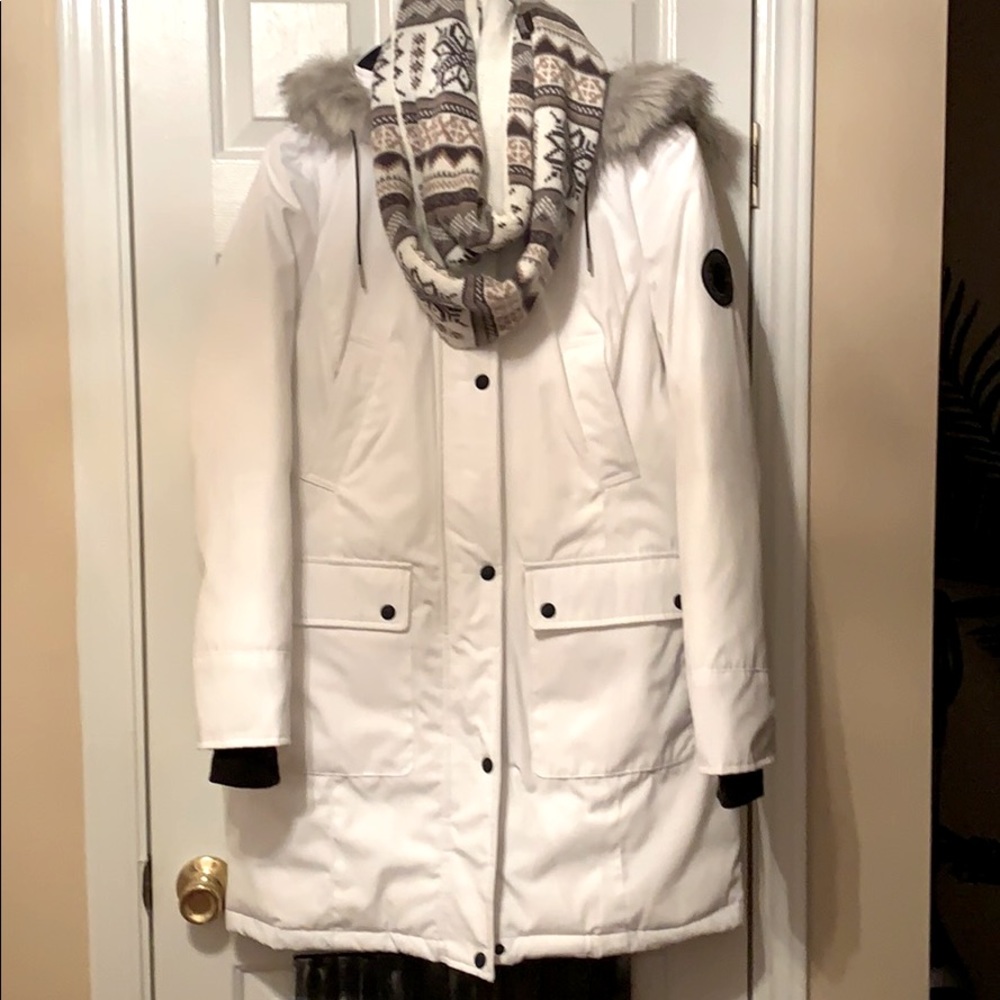 Calvin Klein “winter white” winter coat